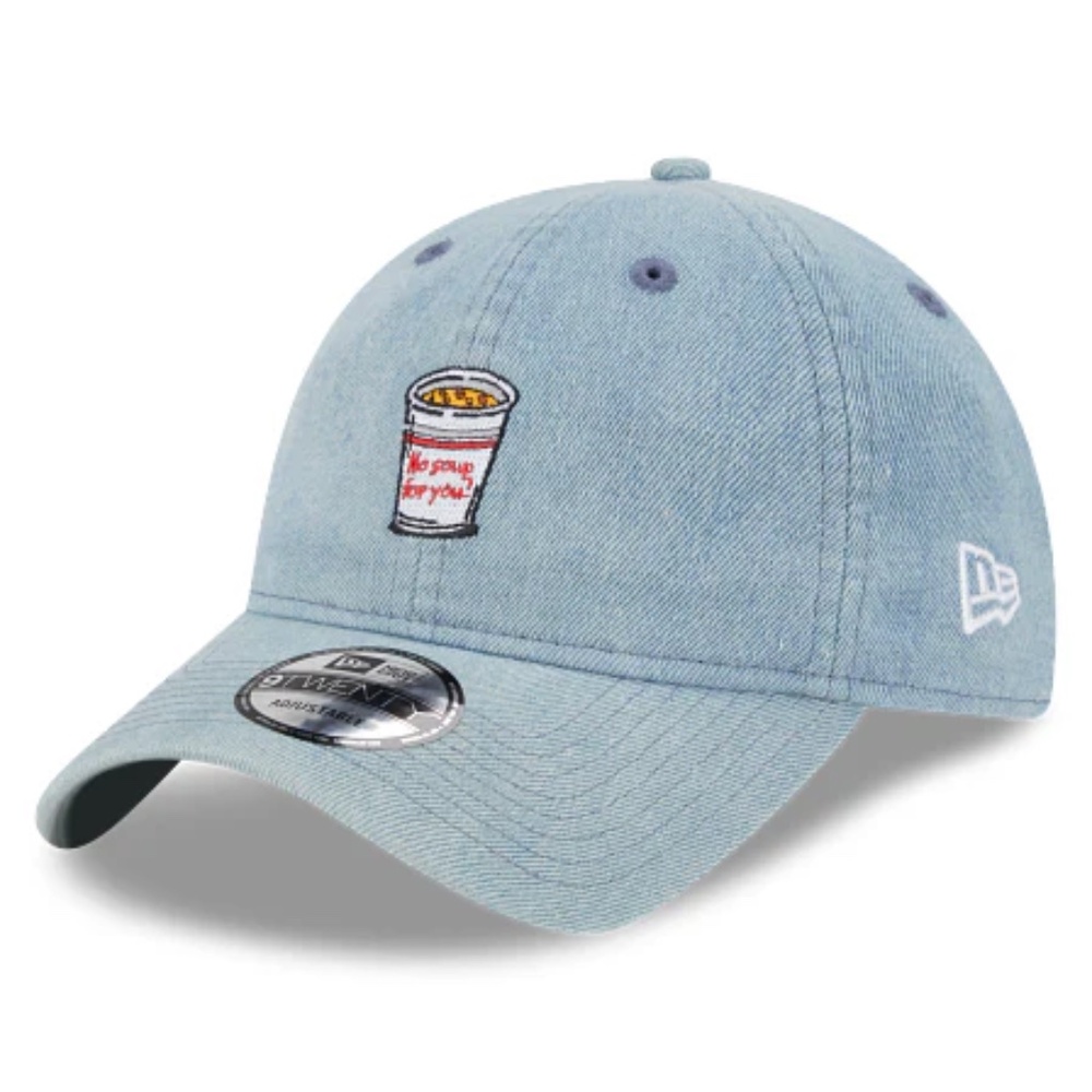 Seinfeld "No Soup For You!" Adjustable Denim Baseball Cap — NWT